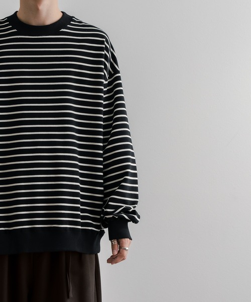 epnok(エプノック)の「ボーダールーズロンT(Tシャツ/カットソー・メンズ・オフホワイト/ブラック・SMALL/MEDIUM/LARGE)」の21枚目の写真