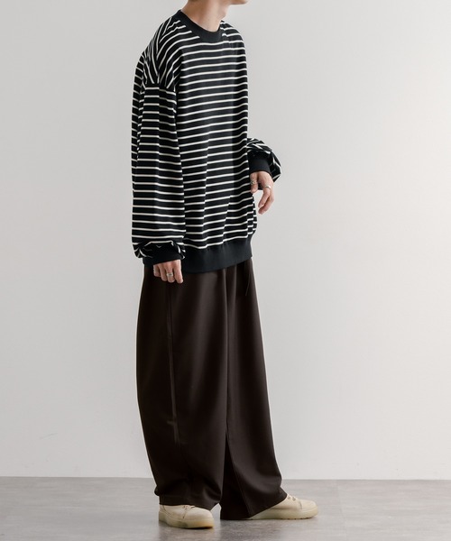 epnok(エプノック)の「ボーダールーズロンT(Tシャツ/カットソー・メンズ・オフホワイト/ブラック・SMALL/MEDIUM/LARGE)」の18枚目の写真