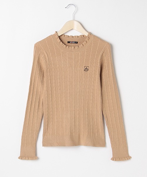 by LOVEiT（バイラビット）の「ハイゲージリブニット（ニット/セーター・キッズ・オフホワイト/ベージュ/ラベンダー/ブラック・160cm/120cm）」の4枚目の写真