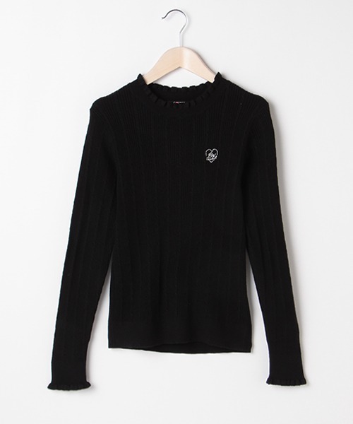 by LOVEiT（バイラビット）の「ハイゲージリブニット（ニット/セーター・キッズ・オフホワイト/ベージュ/ラベンダー/ブラック・160cm/120cm）」の3枚目の写真