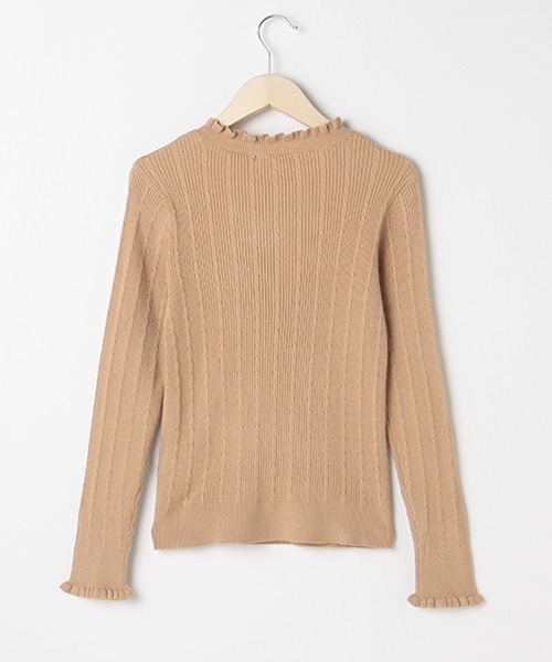 by LOVEiT（バイラビット）の「ハイゲージリブニット（ニット/セーター・キッズ・オフホワイト/ベージュ/ラベンダー/ブラック・160cm/120cm）」の7枚目の写真