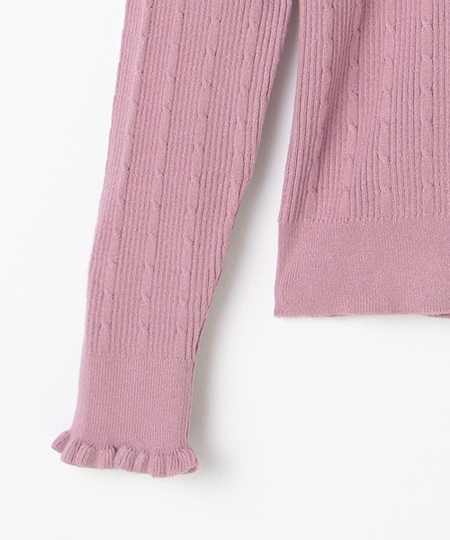 by LOVEiT（バイラビット）の「ハイゲージリブニット（ニット/セーター・キッズ・オフホワイト/ベージュ/ラベンダー/ブラック・160cm/120cm）」の11枚目の写真