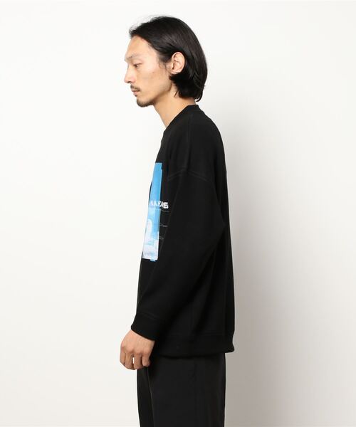 Lui's（ルイス）の「HYBRIDA プリントカットソー（スウェット・メンズ・ホワイト/ブラック/グリーン・FREE）」の5枚目の写真