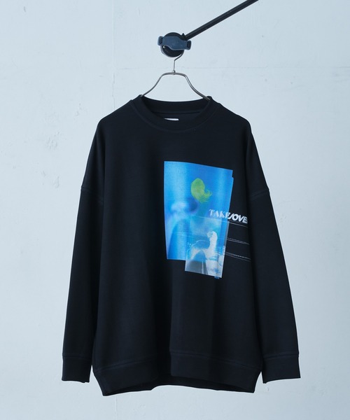 Lui's（ルイス）の「HYBRIDA プリントカットソー（スウェット・メンズ・ホワイト/ブラック/グリーン・FREE）」の2枚目の写真