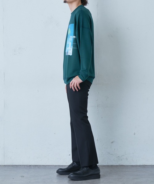 Lui's（ルイス）の「HYBRIDA プリントカットソー（スウェット・メンズ・ホワイト/ブラック/グリーン・FREE）」の13枚目の写真