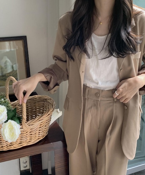 mood for a day（ムードフォーアデイ）の「biscuit slacks / ワイドスラックスパンツ（スラックス・レディース・ベージュ・FREE）」の17枚目の写真