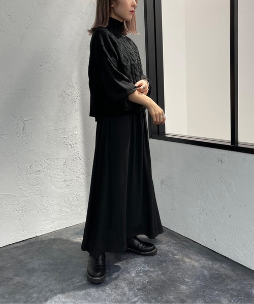 apres jour mignon（アプレジュールミニョン）の「ロールハイネックケーブルベスト【ZOZOTOWN限定アイテム】（ベスト・レディース・ボルドー/アイボリー/ブラック・X-LARGE/フリー）」の12枚目の写真