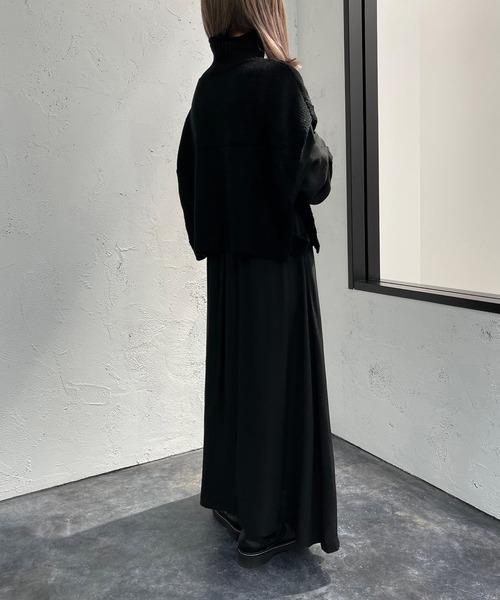 apres jour mignon（アプレジュールミニョン）の「ロールハイネックケーブルベスト【ZOZOTOWN限定アイテム】（ベスト・レディース・ボルドー/アイボリー/ブラック・X-LARGE/フリー）」の5枚目の写真