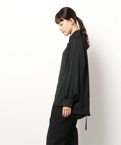 ENVYM（アンビー）の「ギャザールーズＳＨ（シャツ/ブラウス・レディース・ホワイト/ブラック/グリーン・FREE）」の21枚目の写真