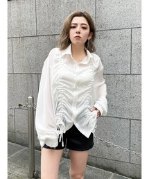 ENVYM | ギャザールーズＳＨ(シャツ/ブラウス)