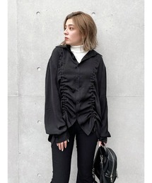 ENVYM | ギャザールーズＳＨ(シャツ/ブラウス)