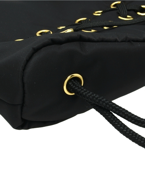 WEGO（ウィゴー）の「WEGO/レースアップナップサック（バックパック/リュック・レディース・ブラック/カーキ・FREE）」の10枚目の写真