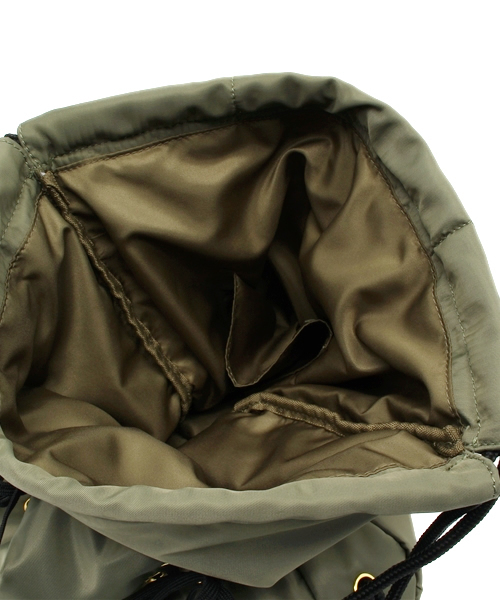 WEGO（ウィゴー）の「WEGO/レースアップナップサック（バックパック/リュック・レディース・ブラック/カーキ・FREE）」の3枚目の写真