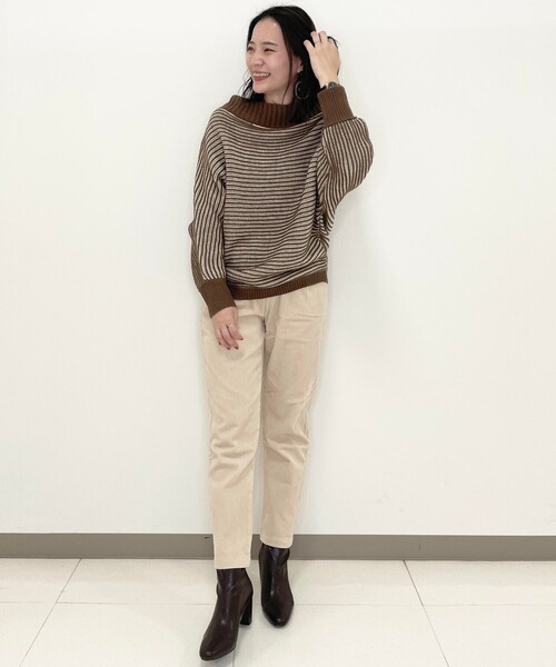 SHOO・LA・RUE(シューラルー)の「◆ドルマンゆるニット(ニット/セーター・レディース・ブラック/ブラウン系4/アイボリー系3/ピンク系・00)」の7枚目の写真