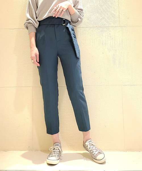 12Twelve Agenda(トゥエルブ アジェンダ)の「ハイウエストベルト付テーパードパンツ(その他パンツ・レディース・パープル/グリーン/グレイッシュベージュ・S/M)」の18枚目の写真