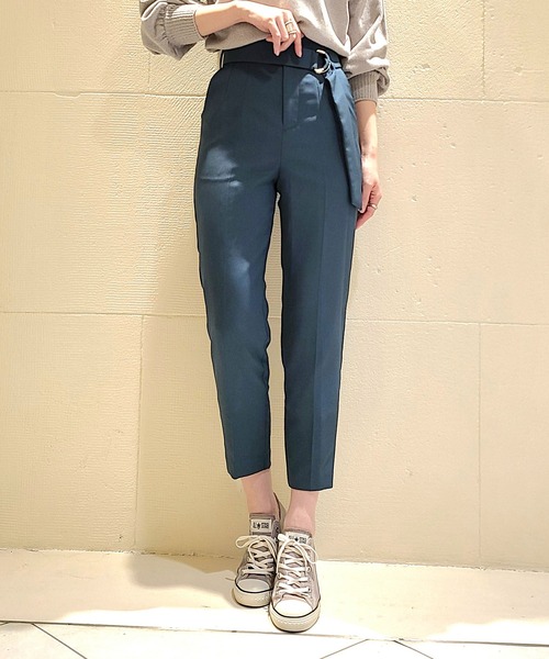 12Twelve Agenda(トゥエルブ アジェンダ)の「ハイウエストベルト付テーパードパンツ(その他パンツ・レディース・パープル/グリーン/グレイッシュベージュ・S/M)」の20枚目の写真