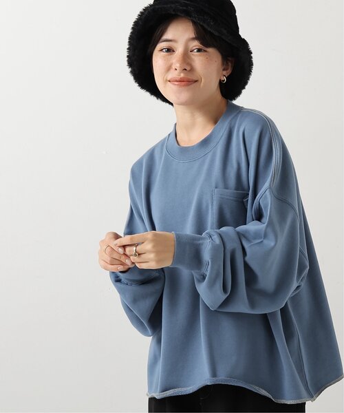 DOUBLE NAME(ダブルネーム)の「カラフルBIGプルオーバー(Tシャツ/カットソー・レディース・レッド/オフホワイト/サックスブルー/マスタード/ブラック系・FREE)」の1枚目の写真