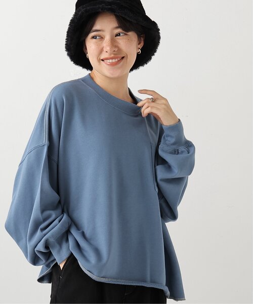 DOUBLE NAME(ダブルネーム)の「カラフルBIGプルオーバー(Tシャツ/カットソー・レディース・レッド/オフホワイト/サックスブルー/マスタード/ブラック系・FREE)」の8枚目の写真