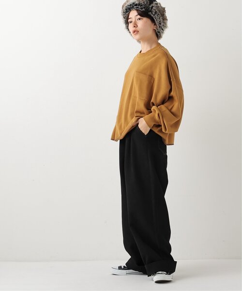 DOUBLE NAME(ダブルネーム)の「カラフルBIGプルオーバー(Tシャツ/カットソー・レディース・レッド/オフホワイト/サックスブルー/マスタード/ブラック系・FREE)」の14枚目の写真