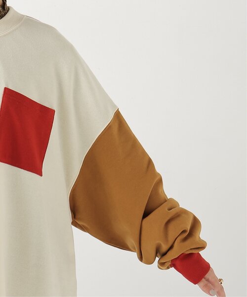 DOUBLE NAME(ダブルネーム)の「カラフルBIGプルオーバー(Tシャツ/カットソー・レディース・レッド/オフホワイト/サックスブルー/マスタード/ブラック系・FREE)」の16枚目の写真