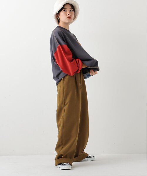 DOUBLE NAME(ダブルネーム)の「カラフルBIGプルオーバー(Tシャツ/カットソー・レディース・レッド/オフホワイト/サックスブルー/マスタード/ブラック系・FREE)」の13枚目の写真