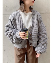 jumelle | ボリュームスリーブニット(カーディガン/ボレロ)