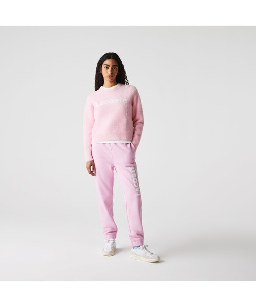 LACOSTE L!VE（ラコステライブ）の「LACOSTE L!VE コットンロゴセーター（ニット/セーター・レディース・ピンク・38/36/34）」の6枚目の写真