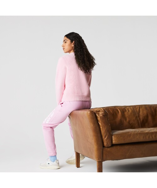 LACOSTE L!VE（ラコステライブ）の「LACOSTE L!VE コットンロゴセーター（ニット/セーター・レディース・ピンク・38/36/34）」の5枚目の写真