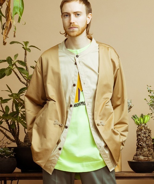 トーガアーカイブス 日本製 ペイズリー柄 長袖 切替 カットソー 48