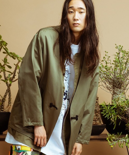 トーガアーカイブス 日本製 ペイズリー柄 長袖 切替 カットソー 48