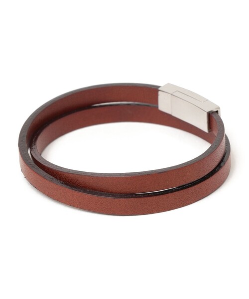 SHIPS any（シップス エニィ）の「SHIPS any: レザー マグネット ブレスレット◇（ブレスレット・メンズ・ダークブラウン/ブラウン/ブラック/ダークグレー・ONE SIZE）」の16枚目の写真