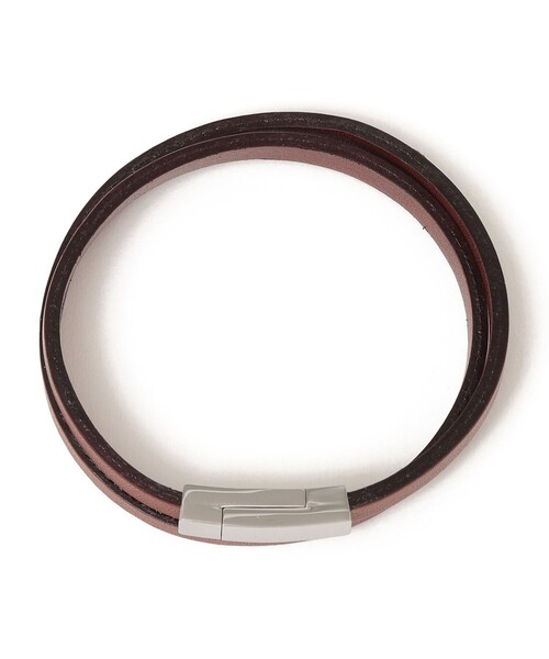 SHIPS any（シップス エニィ）の「SHIPS any: レザー マグネット ブレスレット◇（ブレスレット・メンズ・ダークブラウン/ブラウン/ブラック/ダークグレー・ONE SIZE）」の15枚目の写真