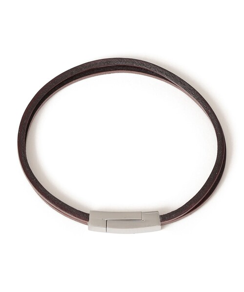 SHIPS any（シップス エニィ）の「SHIPS any: レザー マグネット ブレスレット◇（ブレスレット・メンズ・ダークブラウン/ブラウン/ブラック/ダークグレー・ONE SIZE）」の21枚目の写真