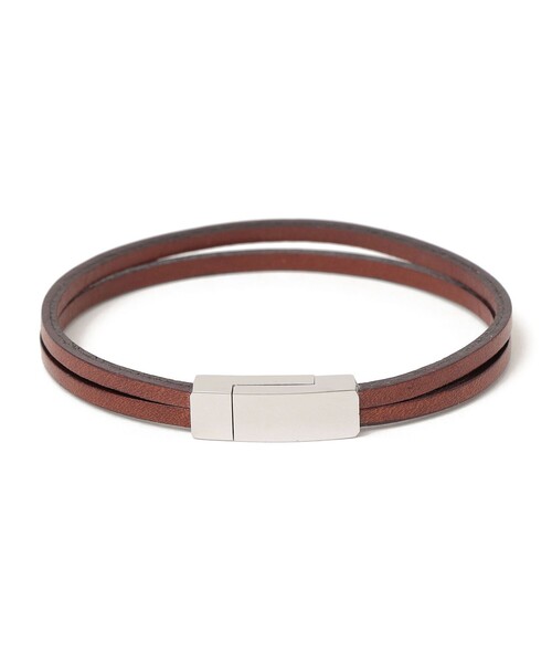 SHIPS any（シップス エニィ）の「SHIPS any: レザー マグネット ブレスレット◇（ブレスレット・メンズ・ダークブラウン/ブラウン/ブラック/ダークグレー・ONE SIZE）」の17枚目の写真