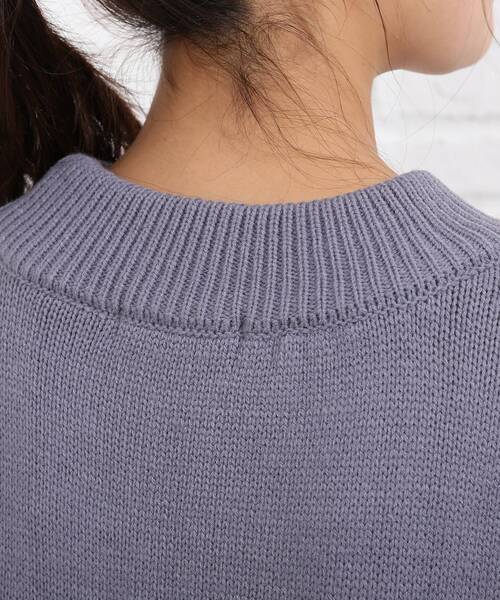 SHOO・LA・RUE（シューラルー）の「◆ケーブルミックスワンピース（ワンピース・レディース・ライトブルー/アイボリー/ブラック・03/02/04）」の6枚目の写真