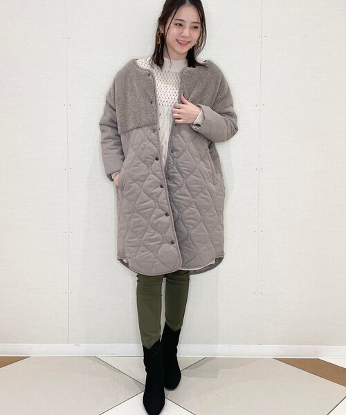 SHOO・LA・RUE（シューラルー）の「◆ケーブルミックスワンピース（ワンピース・レディース・ライトブルー/アイボリー/ブラック・03/02/04）」の5枚目の写真