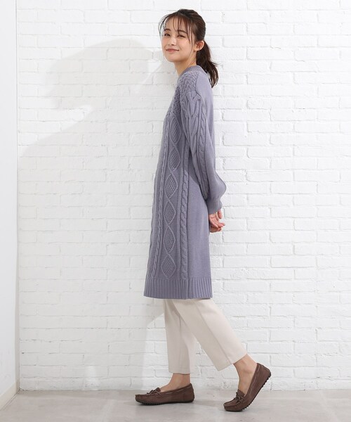SHOO・LA・RUE（シューラルー）の「◆ケーブルミックスワンピース（ワンピース・レディース・ライトブルー/アイボリー/ブラック・03/02/04）」の22枚目の写真