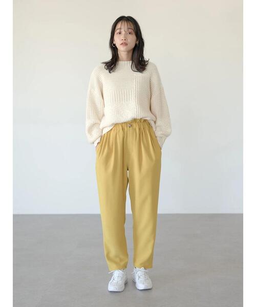 earth music&ecology(アースミュージックアンドエコロジー)の「パッチワークニットプルオーバー*(ニット/セーター・レディース・ブラック/アイボリー/モカ・FREE)」の20枚目の写真