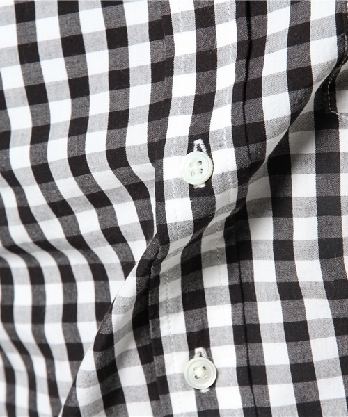 MEN'S BIGI(メンズビギ)の「モノトーンBDシャツ/ギンガム&ストライプ(シャツ/ブラウス・メンズ・ブラック/ブラック系その他/ネイビー/ブルー系その他・SMALL/LL/LARGE/MEDIUM)」の12枚目の写真