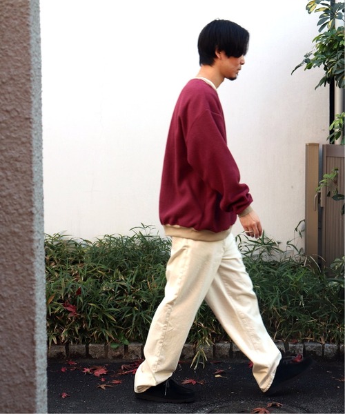 RELAXFIT（リラックスフィット）の「【RELAXFIT / リラックスフィット】CREW FLEECE MINNESOTA（スウェット・メンズ・キャメル/ボルドー・LARGE/X-LARGE）」の5枚目の写真