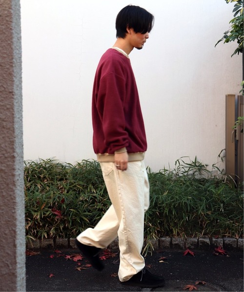 RELAXFIT（リラックスフィット）の「【RELAXFIT / リラックスフィット】CREW FLEECE MINNESOTA（スウェット・メンズ・キャメル/ボルドー・LARGE/X-LARGE）」の6枚目の写真