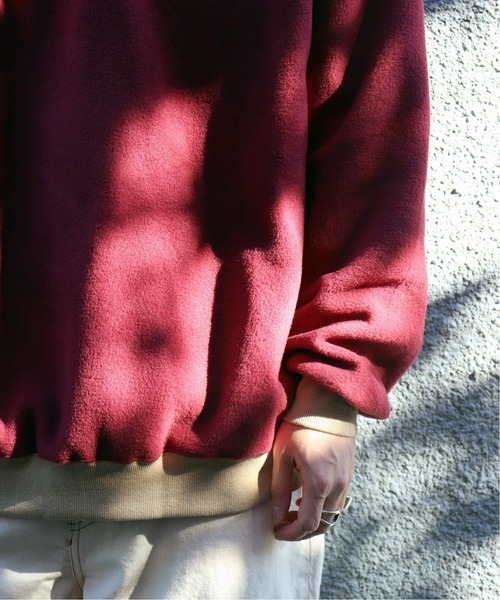 RELAXFIT（リラックスフィット）の「【RELAXFIT / リラックスフィット】CREW FLEECE MINNESOTA（スウェット・メンズ・キャメル/ボルドー・LARGE/X-LARGE）」の13枚目の写真