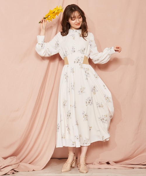 新品未使用　タグ付き　noela ノエラ　ワンピース　花柄　フラワー　ぼかし セール】ぼかしフラワーワンピース（ワンピース）｜Noela