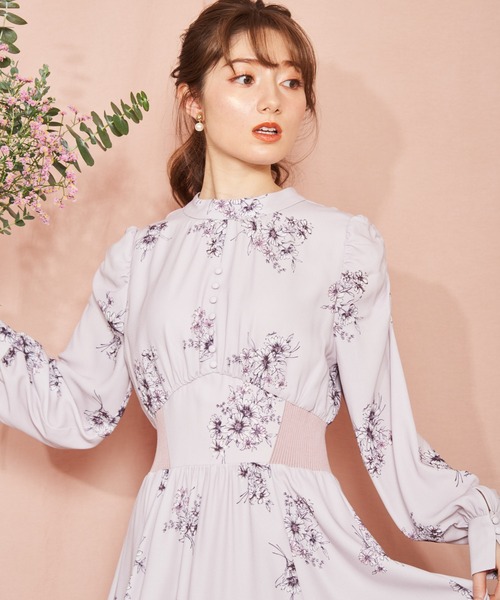 NOELA（ノエラ）の「ラインフラワーワンピ（ワンピース）」 - WEAR