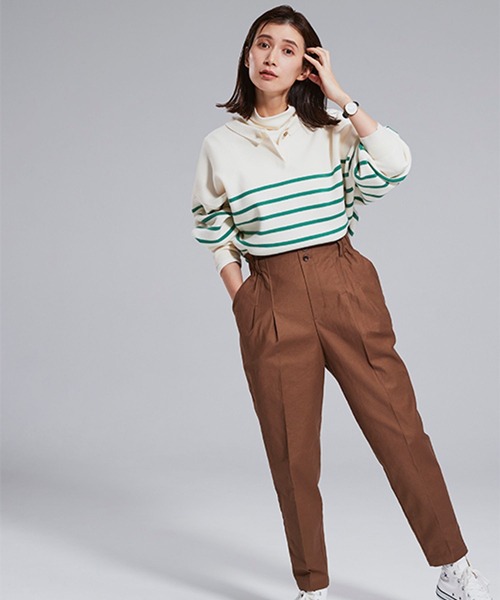 studio CLIP(スタディオクリップ)の「《kazumiさんコラボ》表情変わるニットプルオーバー(ニット/セーター・レディース・その他2/その他1/ブラック/その他3・FREE)」の6枚目の写真