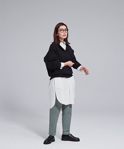 studio CLIP(スタディオクリップ)の「《kazumiさんコラボ》表情変わるニットプルオーバー(ニット/セーター・レディース・その他2/その他1/ブラック/その他3・FREE)」の9枚目の写真