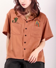 POWER TO THE PEOPLE | POWER TO THE PEOPLE 開襟刺繍シャツ(シャツ/ブラウス)