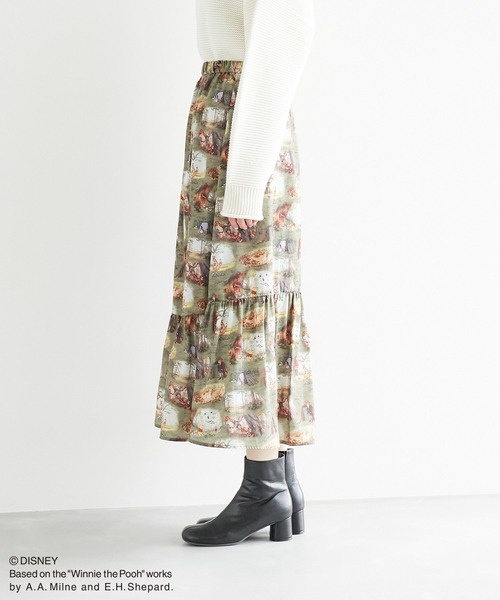 Disney(ディズニー)の「【プー/ティガー】100エーカーの森柄スカート(スカート・レディース・グリーン系その他2・38)」の7枚目の写真