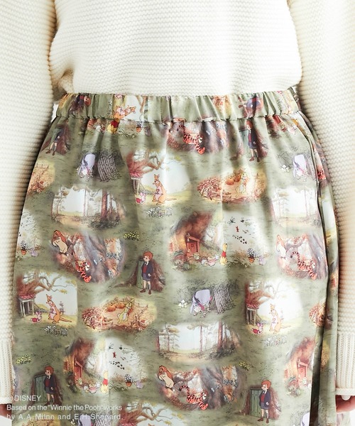 Disney(ディズニー)の「【プー/ティガー】100エーカーの森柄スカート(スカート・レディース・グリーン系その他2・38)」の6枚目の写真