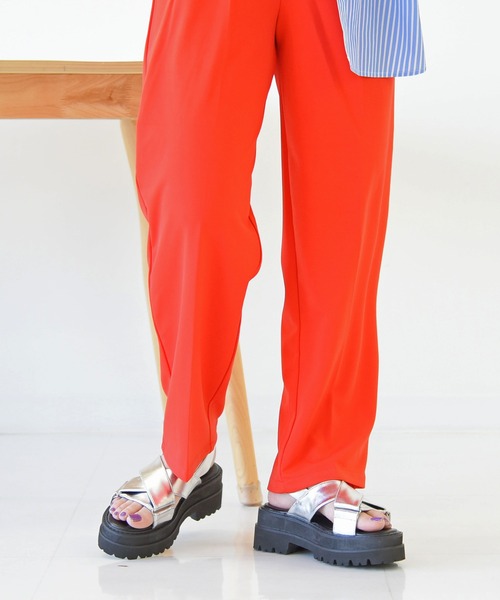 NOFALL（ノーフォール）の「厚底トラックソールクロスベルトサンダル（サンダル・レディース・ブラック/ホワイト/シルバー・L/3L/M/S/LL）」の15枚目の写真